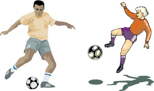 综合体育图片-时尚矢量插画图 体育类 足球人物