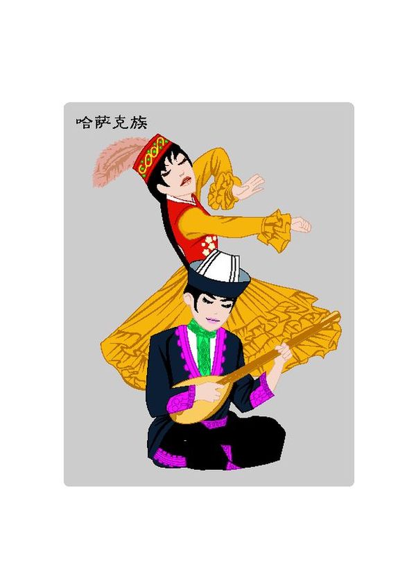 中国五十六个民族图、中国传统人文图片,,