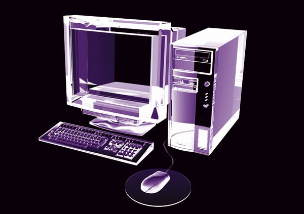 x光世界图片-科技图 电脑 主机 鼠标,科技,x光世