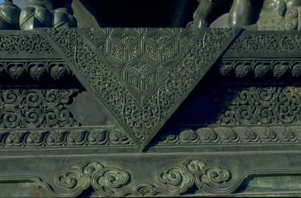 故宫内宫图片-古代名胜图 炉鼎 三角 壁环,古代